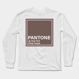 pantone 18-1312 TCX Deep Taupe Long Sleeve T-Shirt